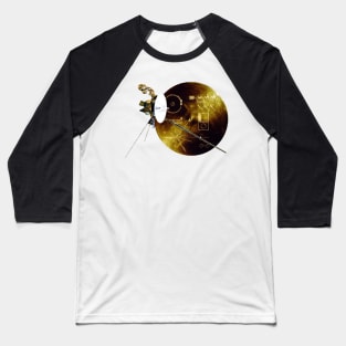 Voyager Probe with Record Baseball T-Shirt